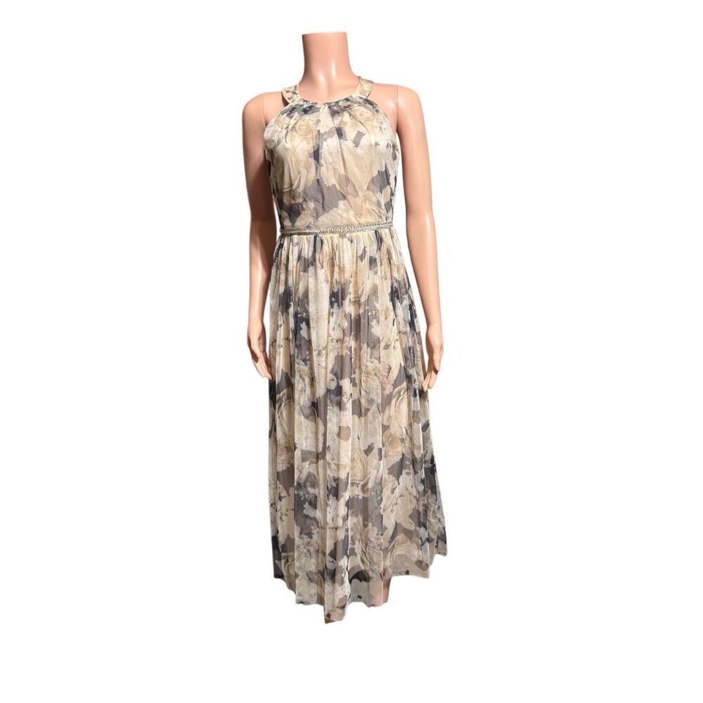 Candalite floral halter-neck maxi dress Sp